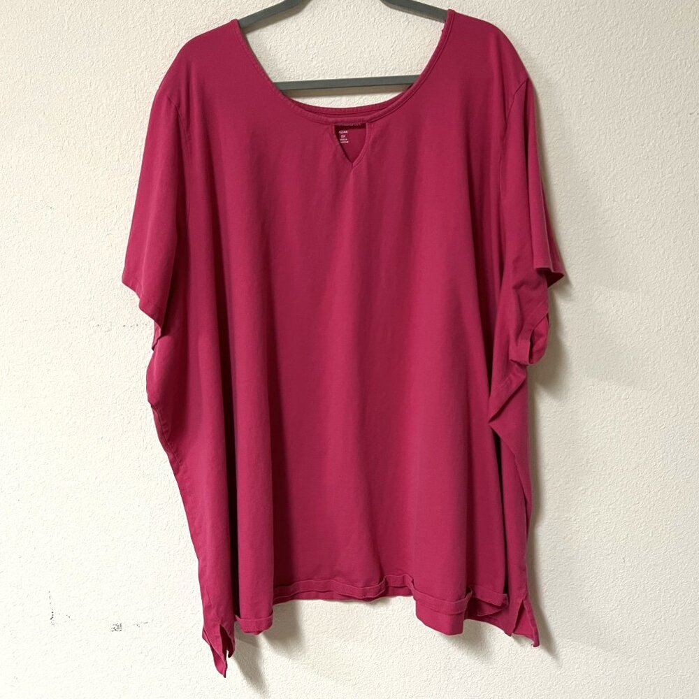 Pink Top with Opening Plus Size 6x Shirt # 34